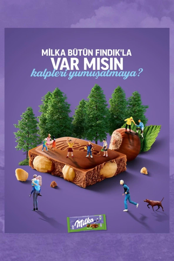 Milka Whole Nut Bütün Fındıklı Tablet Çikolata 90 gr - 6 Adet - 2
