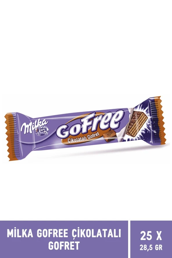 Milka Gofree Çikolatalı Gofret 28GR- 25 Adet - 2