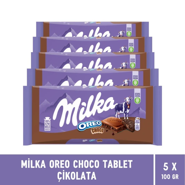 Milka Tablet Oreo Choco 100 gr 5'li Set