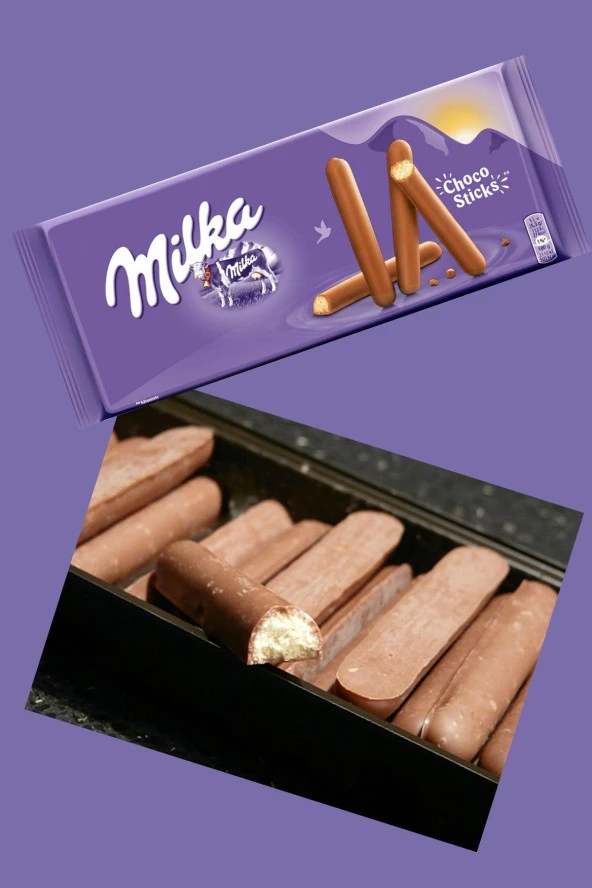 Milka Lila Stix Çikolata Kaplamalı Bisküvi 144 gr - 3 Adet - 2