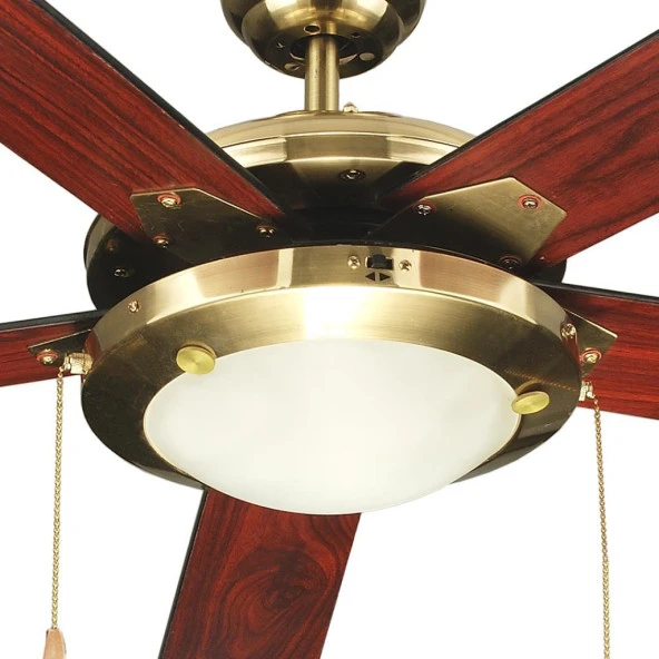 Kaşkar-Taflan D52018 Aydınlatmalı Ahşap Tavan Vantilatörü - 2