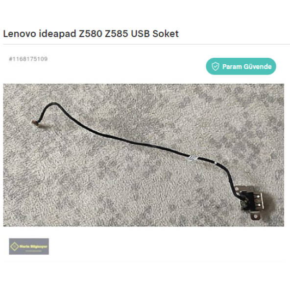 Lenovo ideapad Z580 Z585 USB Soket