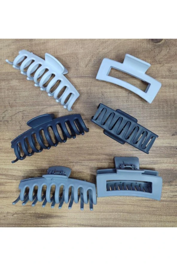 Kadın Renkli Karşık Mandal Toka Seti (RENKLİ KISKAÇLI SAÇ TOKASI 8,5 CM) - 4