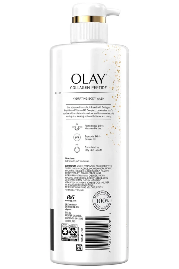 Olay Collagen Peptide ve B3 Vitamini İçerikli Nemlendirici Vücut Şampuanı 591ML - 2
