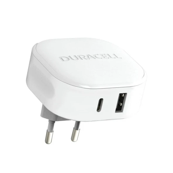 Duracell 30W 4X Hızlı Şarj Başlığı ( USB-A,USB-C ) - Beyaz - 2