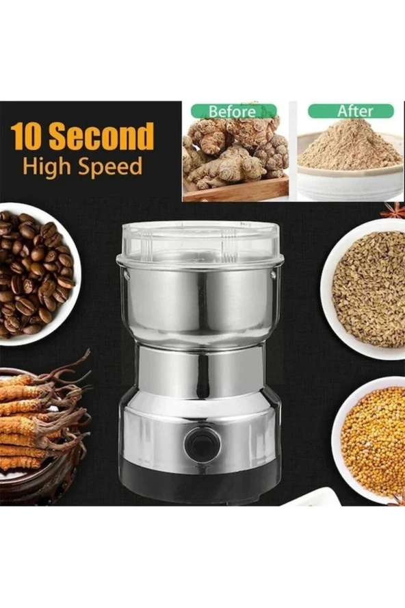 Elektrikli Kahve Değirmeni Çok Fonksiyonlu Un Öğütme Makinesi Tahıl Fındık Baharat Tahıl Öğütücü