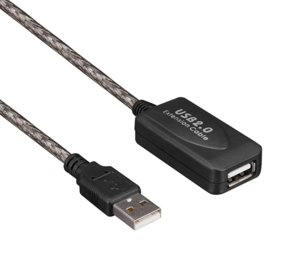 S-LINK 25025 10 MT Şeffaf Usb Uzatma Kablosu