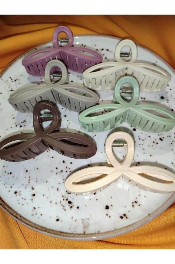 Kadın Sonsuzluk Model 6 Adet Büyük Boy 11 Cm Mandal Toka Seti - 3