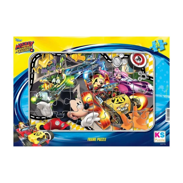Ks Games Puzzle Mickey Mouse 24 Parça Frame Çocuk Puzzle - 1