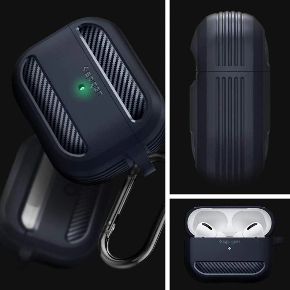 AirPods Pro Kulaklık Kılıf, Spigen Rugged Armor Charcoal Gray Outlet ürün görseli 1