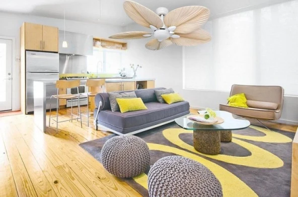 Kaşkar Taflan T52045 5 Kanatlı 52" Aydınlatmalı Uzaktan Kumandalı Tavan Vantilatörü - 2