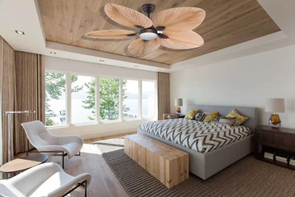 Kaşkar Taflan T52045 5 Kanatlı 52" Aydınlatmalı Uzaktan Kumandalı Tavan Vantilatörü - 2