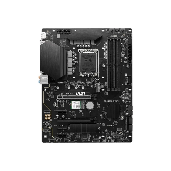 MSI PRO Z790-S WIFI-6E DDR5 HDMI-DP PCIE 4.0 1700p ATX - 2