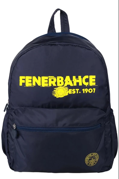 Fenerbahçe Lisanslı Tumbled 2 Bölmeli Lacivert Okul Sırt Çantası