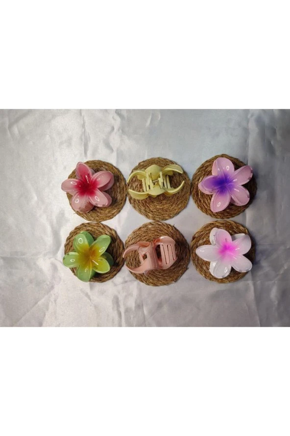 RENGARENK LOTUS ÇİÇEĞİ MANDAL TOKA 6'LI - 2