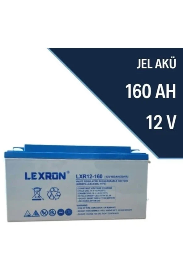 160 Amper 12 Volt Jel Akü - 160 Ah Jel Akü