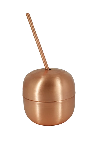 Turna Bakır Apple Cocktaıl Pipetli Düz 250 Ml Skoç Turna0485-4