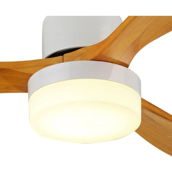 Fancium LED Aydınlatmalı Uzaktan Kumandalı Beyaz Tavan Vantilatörü DKF-301 - 2