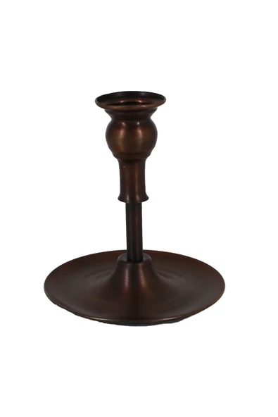 Turna Bakır Vintage Mumluk Düz Oksit MUM HEDİYELİ Turna2610-3 - 10