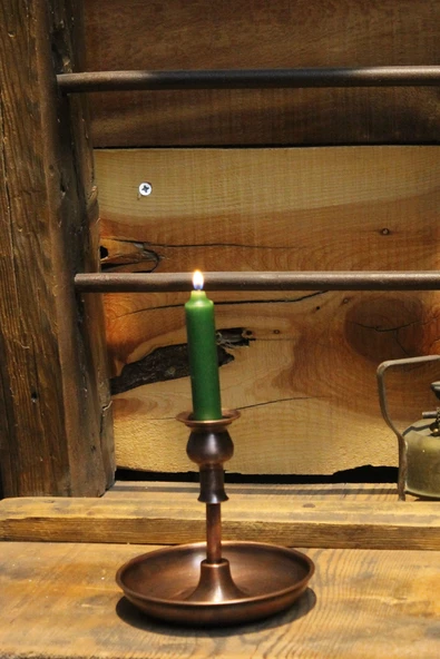 Turna Bakır Vintage Mumluk Düz Oksit MUM HEDİYELİ Turna2610-3 - 7