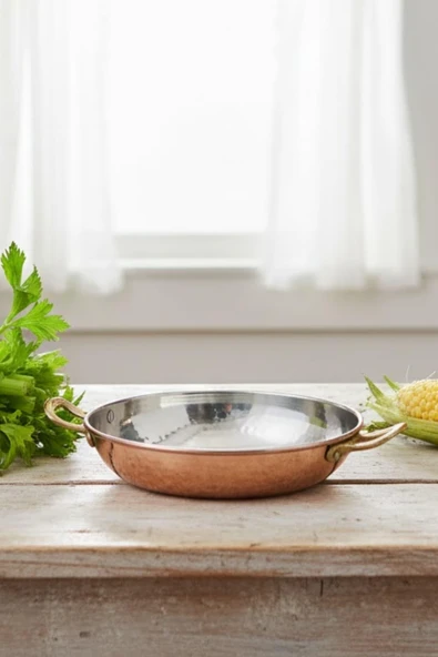 Turna Bakır Çelebi Tava 1 No 14 Cm El Dövme Kırmızı Turna7571-1 ürün görseli 1