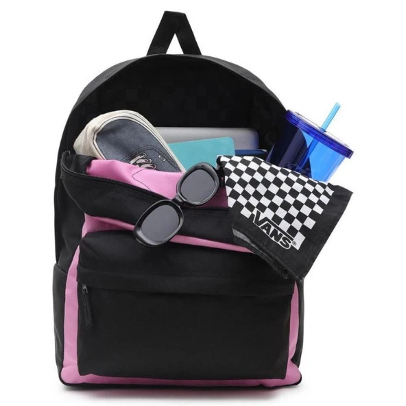 Vans Sırt Çantası Wm Realm Siyah Pembe - Resim 3