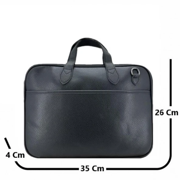 Ççs London 71455 Vegan Laptop Evrak Çantası 13 İnç Siyah - 2