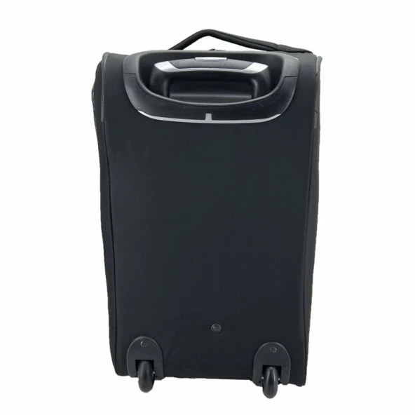 Ççs London Orta Boy 00676 Kumaş Valiz El Çantası Siyah - Resim 3