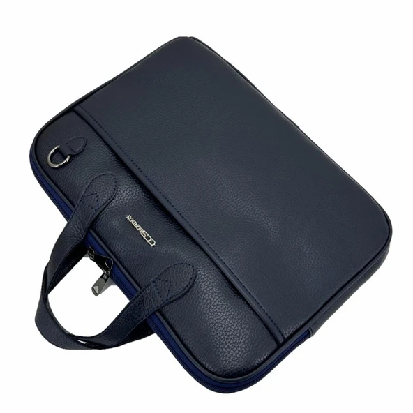 Ççs London 71455 Vegan Laptop Evrak Çantası 13 İnç Lacivert - 4