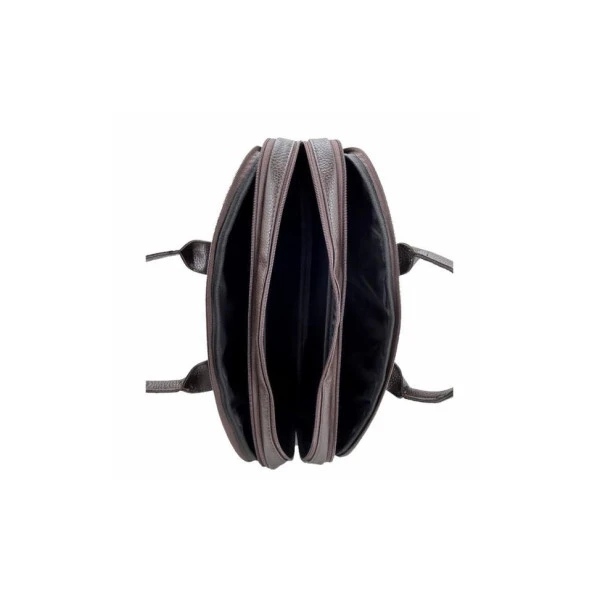 Ççs London 71452 Vegan Deri Laptop Evrak Çantası 15 İnç Kahve - 6