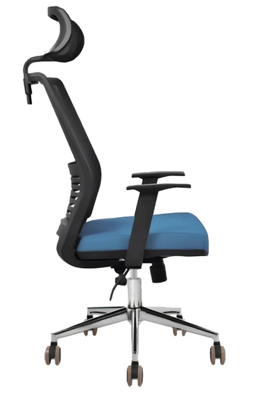 Hunt Mobilya Sinta Mavi Deri Ofis Makam Koltuğu - 2