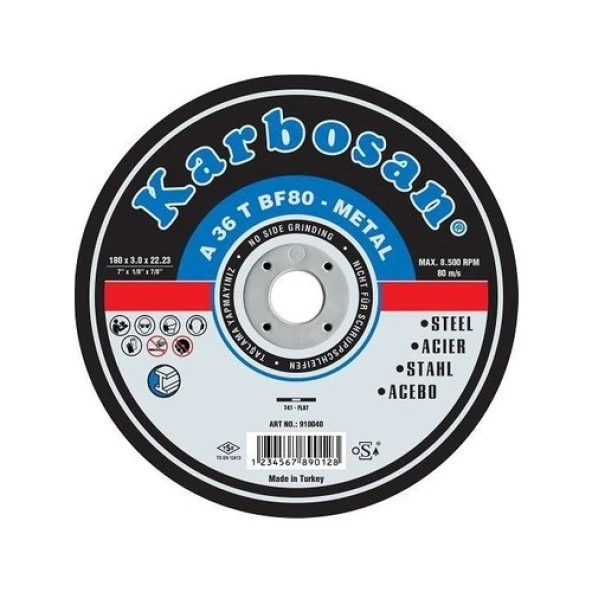 Karbosan Metal Kesme Taşı 115 mm Karbosan