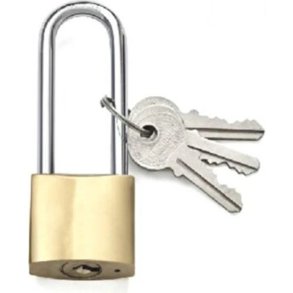 Hok Trı-Moon Sarı Asma Kilit 50 mm Uzun Kancalı