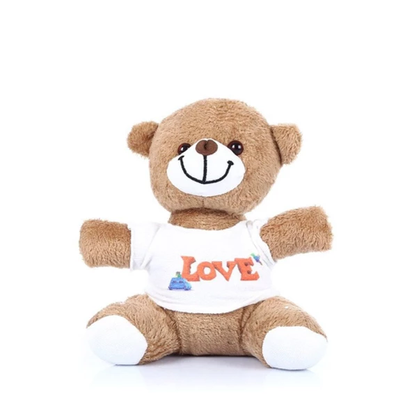 Love Tişörtlü Peluş Ayıcık