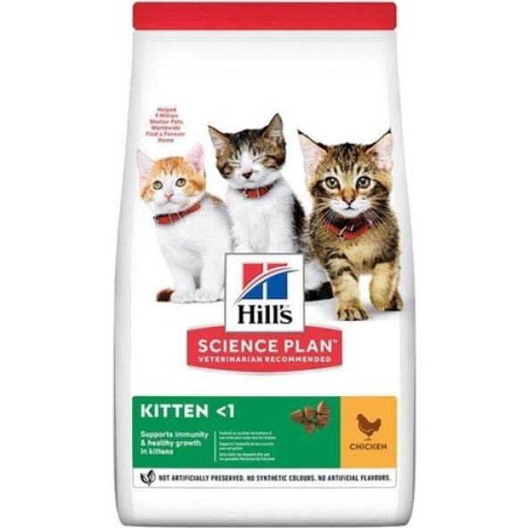 Hills Kitten Tavuklu Yavru Kedi Mamasi 1 KG AÇIK VAKUMLU PAKET