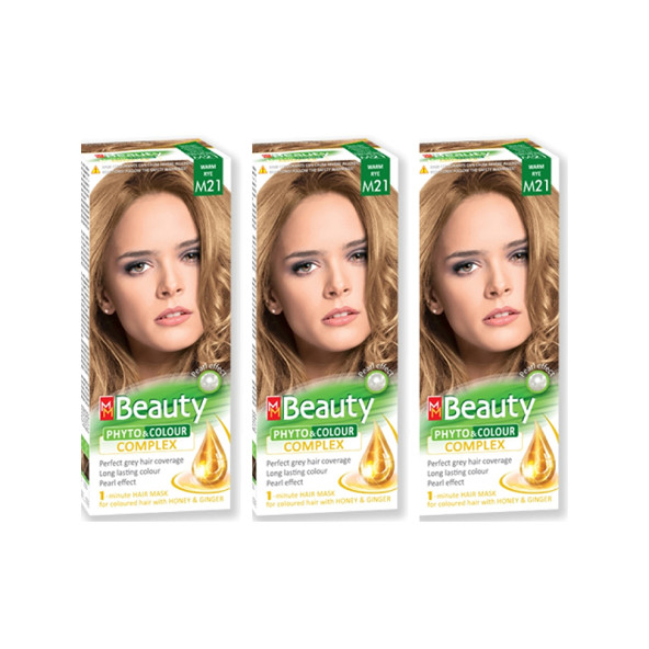 MM Beauty M 21 Doğal Küllü Platin (Worm Rey) ÜÇLÜ SET ürün görseli