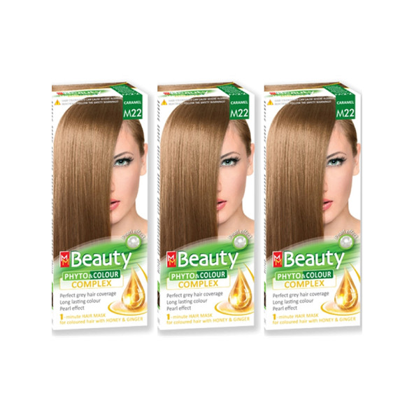 MM Beauty M 22 Açık Kumral Karamel (Caramel) ÜÇLÜ SET