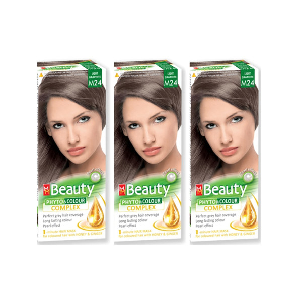 MM Beauty M 24 Küllü Kumral (Lıght Graphite) ÜÇLÜ SET ürün görseli