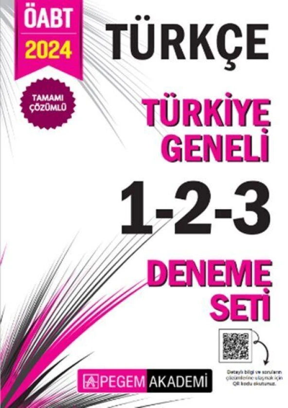 2024 KPSS ÖABT Türkçe Tamamı Çözümlü Türkiye Geneli 1-2-3 Deneme Seti Pegem Yayınları