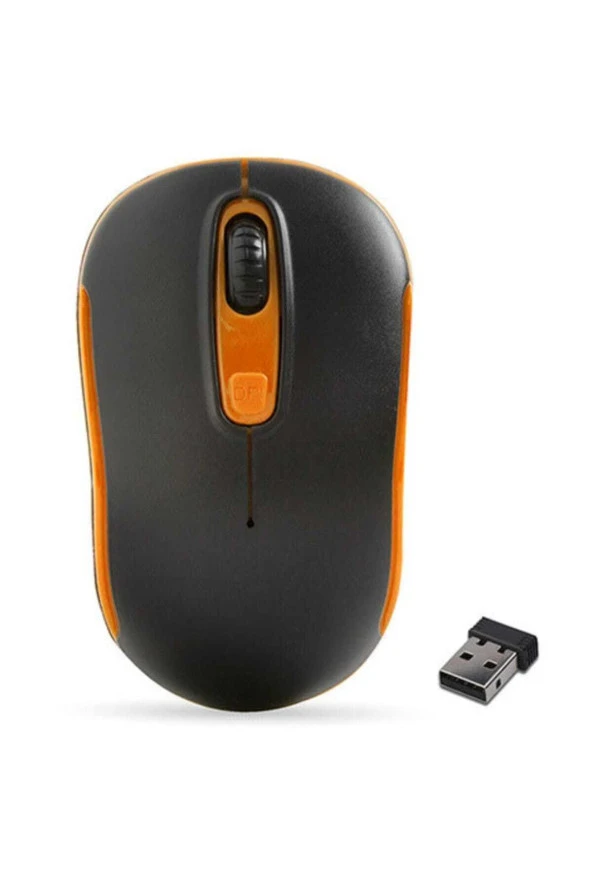 Sm-804 Siyah Turuncu 800/1200/1600dpi Usb Kablosuz Mouse