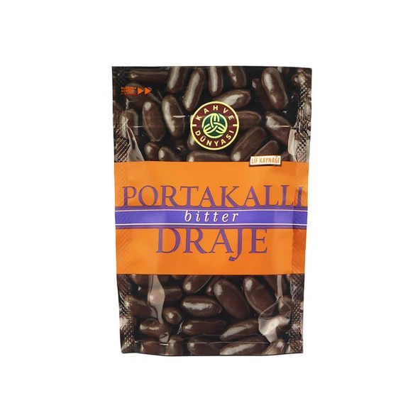 Kahve Dünyası Portakallı Bitter Draje 60 gr x 8 Adet - 2