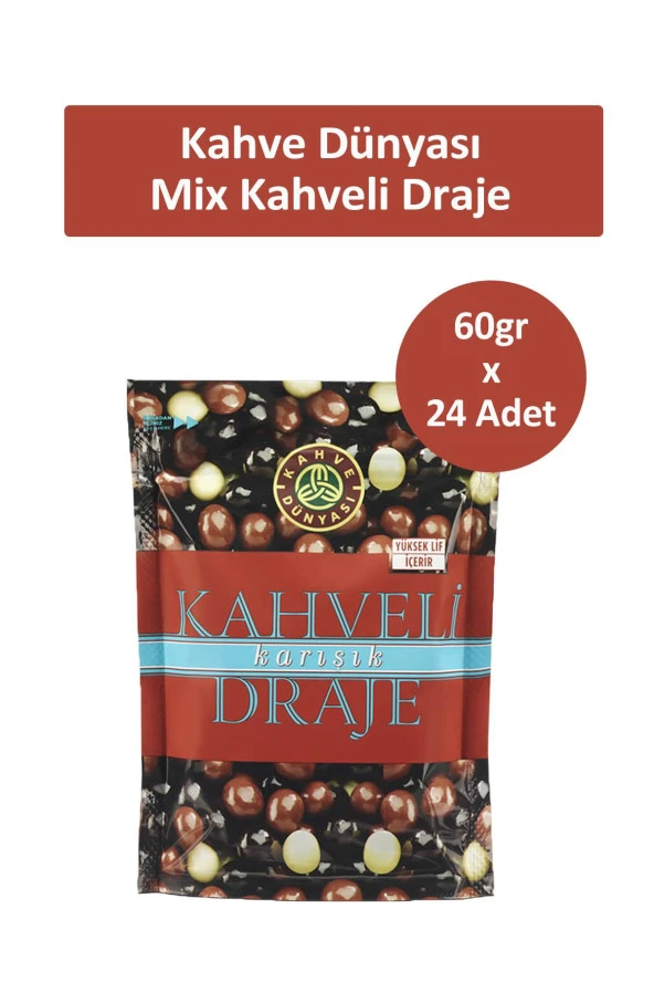 Kahve Dünyası Kahveli Karışık Draje 60 gr x 24 Adet