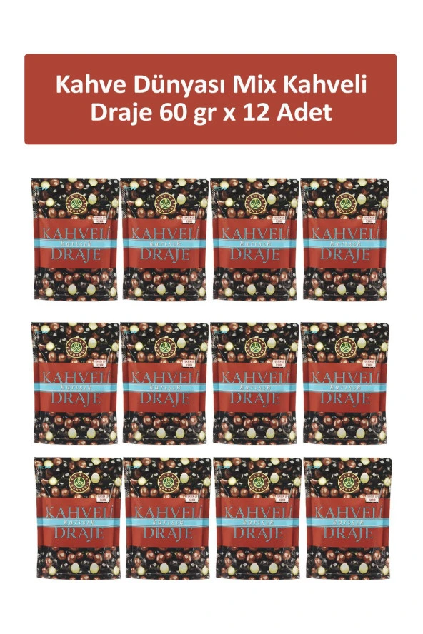 Kahve Dünyası Kahveli Karışık Draje 60 gr x 12 Adet