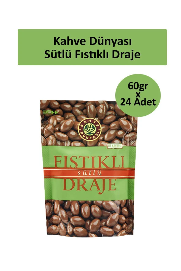 Kahve Dünyası Antep Fıstık Draje 60 gr x 24 Adet