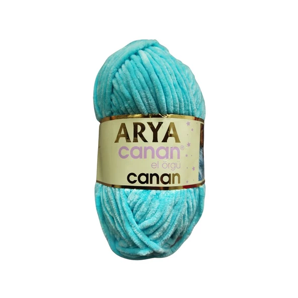 Canan Arya Kadife El Örgü İpi Turkuaz (ARY-006) - 1