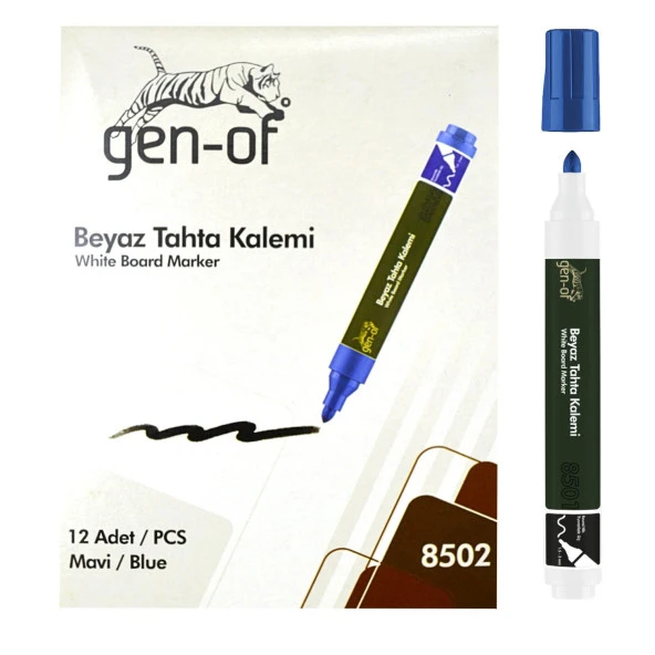 Gen-Of Beyaz Tahta Kalemi Mavi (GEN-8502) 12 Adet