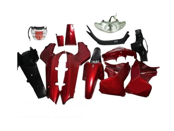 Mondial Sfc Kaporta Seti Kırmızı 14 Parça Far Stop Dahil (Sticker Yok) ürün görseli 1