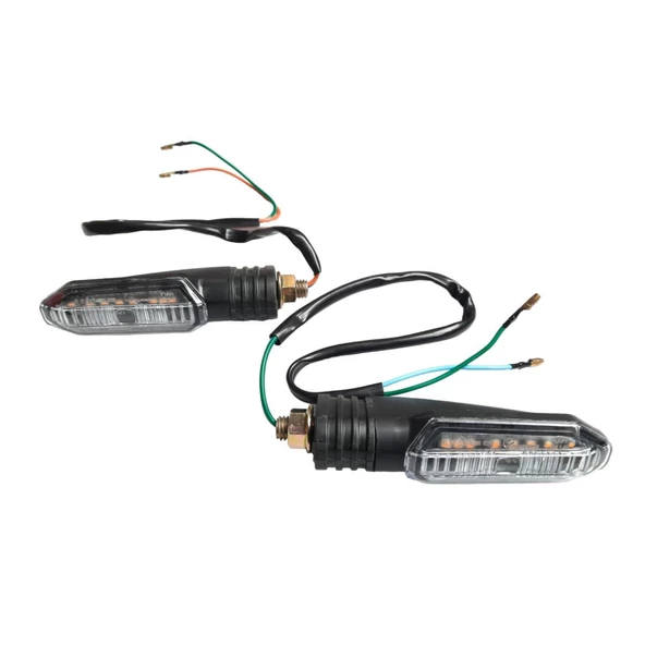 Sinyal Led Kayan Uzun (Sarı Işık) 2 Li Set
