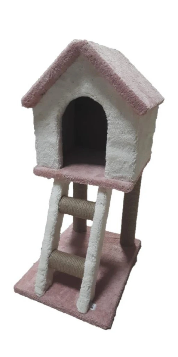 Pet Mamacı Merdivenli Tırmalamalı Kedi Evi 50-38-83cm
