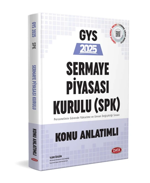 Data 2025 GYS SPK Sermaye Piyasası Kurulu Konu Anlatımlı Hazırlık Kitabı Data Yayınları - Resim 2
